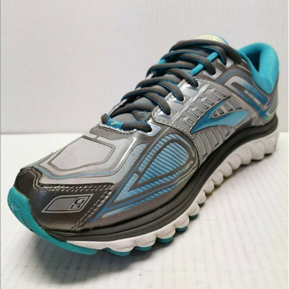 Brooks Glycerin G13 3D Fit Women's Size 10.5 M Teal/Silver/Green Running Shoes - Picture 4 of 6